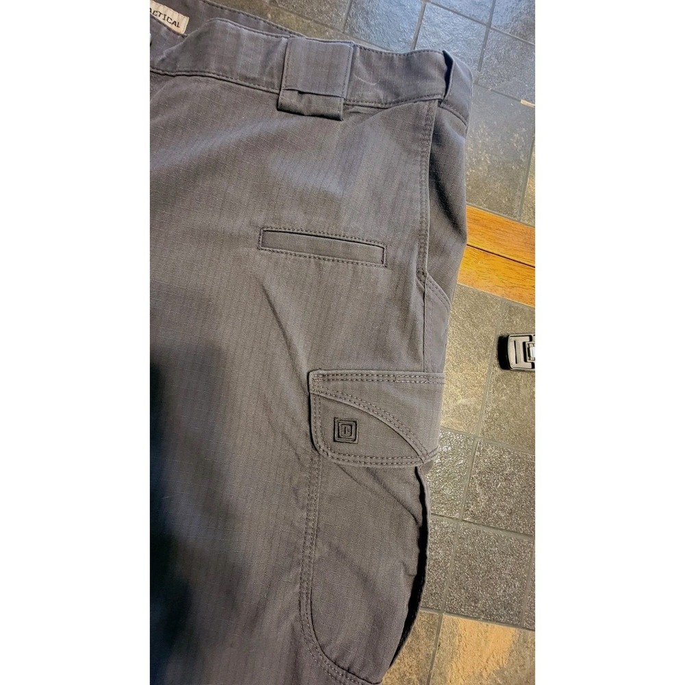 5.11 511 Tactical Pants Men 42x30 Gray Cargo Ripstop Fast‎ Tac Urban Hike Fish - Picture 6 of 9
